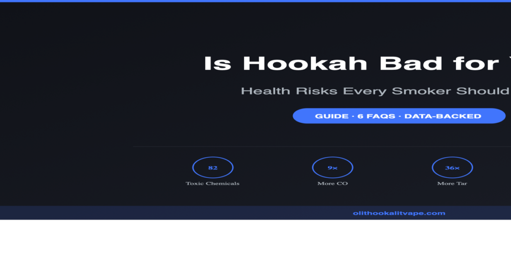 Is hookah bad for you - health risks guide by Olit Hookalit